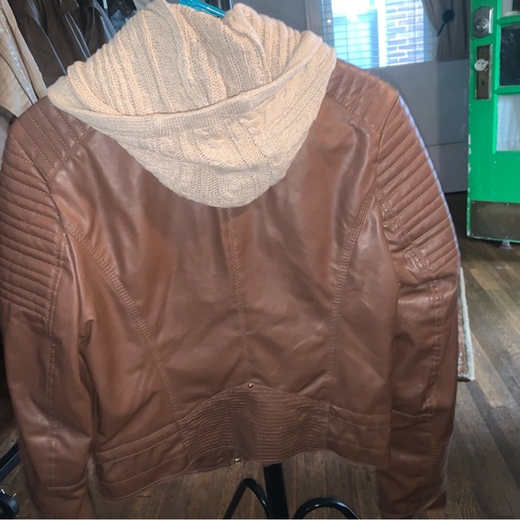 CiSono by Cavalini brown faux leather jacket - Picture 3 of 4